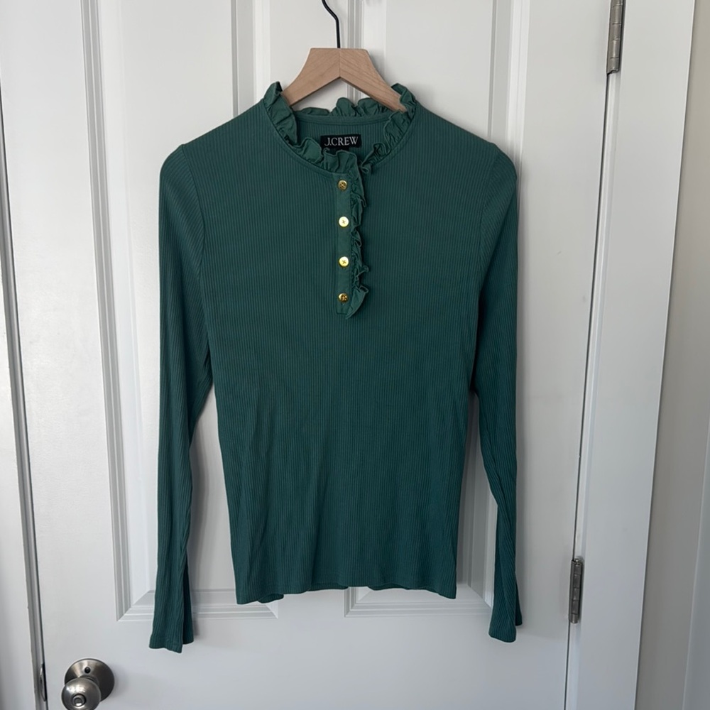 J.Crew Ruffle Henley